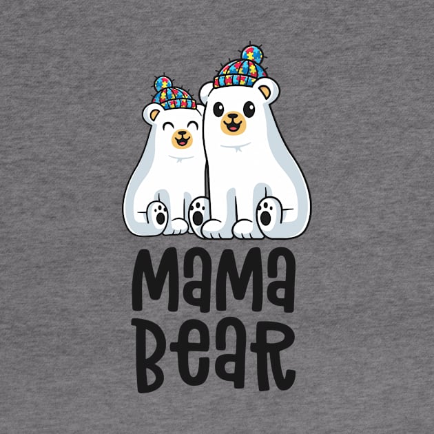 Mama Bear Matching Family Autism Awareness Gifts Mom by 14thFloorApparel